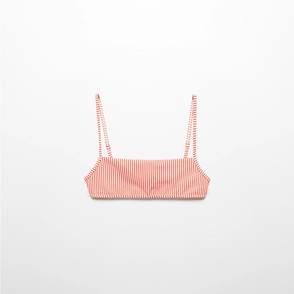 MANGO | Striped Bikini Top